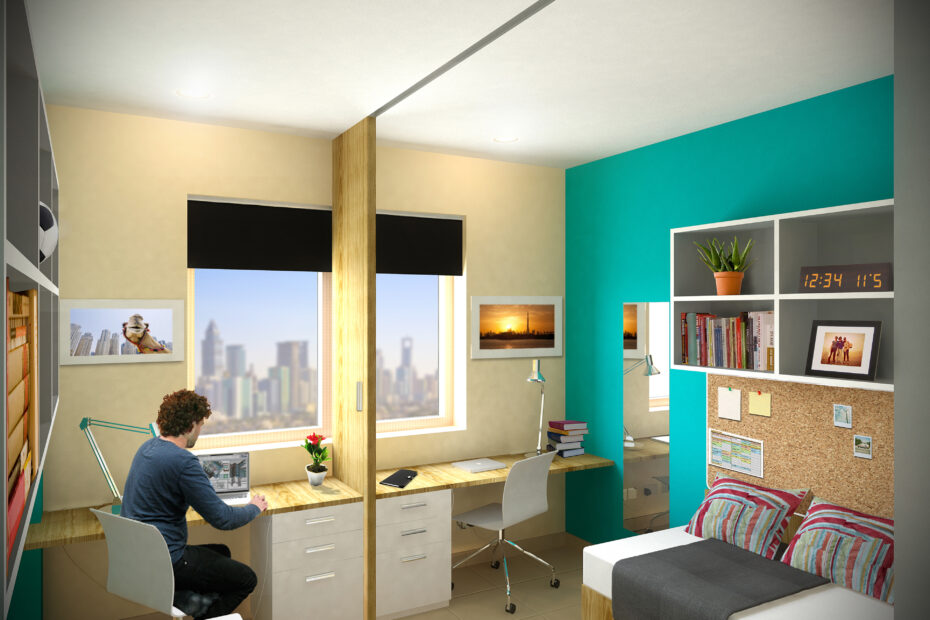 twin view student apartment